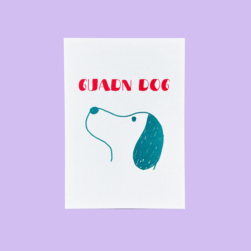 Guadn Dog Postcard