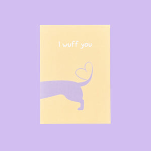 I wuff you Postcard