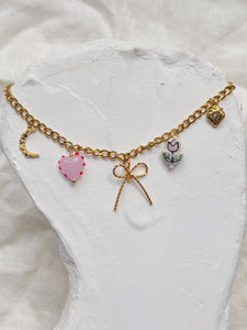 Bow Lover Charm Necklace