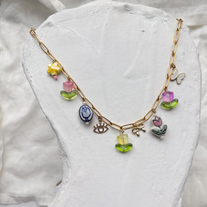 Flower Power Charm Necklace