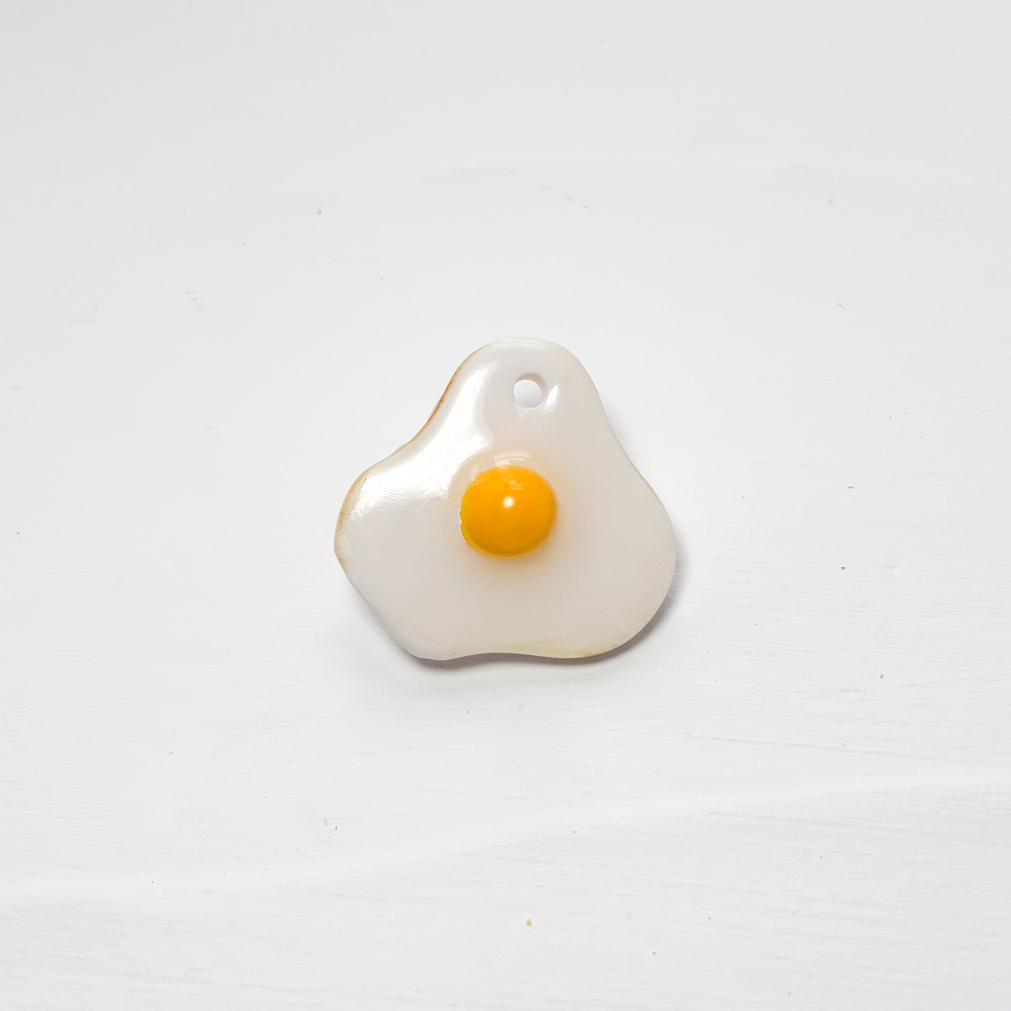 Fried Egg Charm for Hoop Earrings