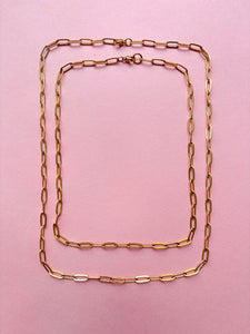 Basic Paperclip Chain for Custom Charm Necklace