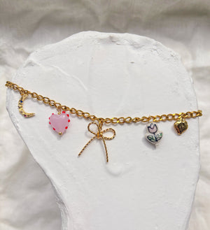 Bow Lover Charm Necklace